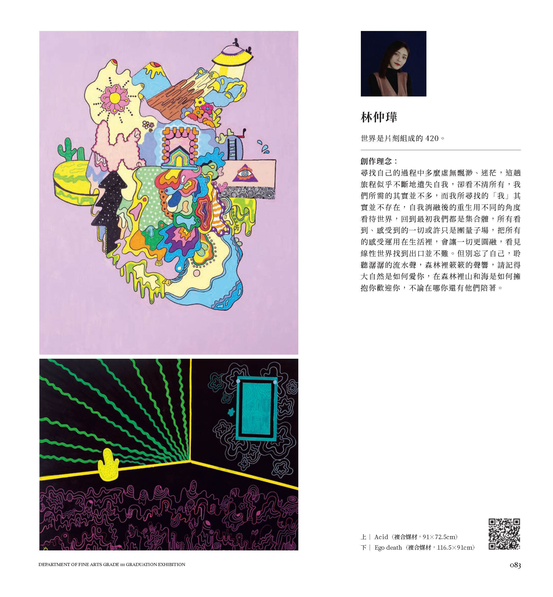 2022/6/17-7/03「潛意 Dive into consciousness」台南應用科技大學 美術系111級 林鴻文與黃怡雯老師小組畢業展