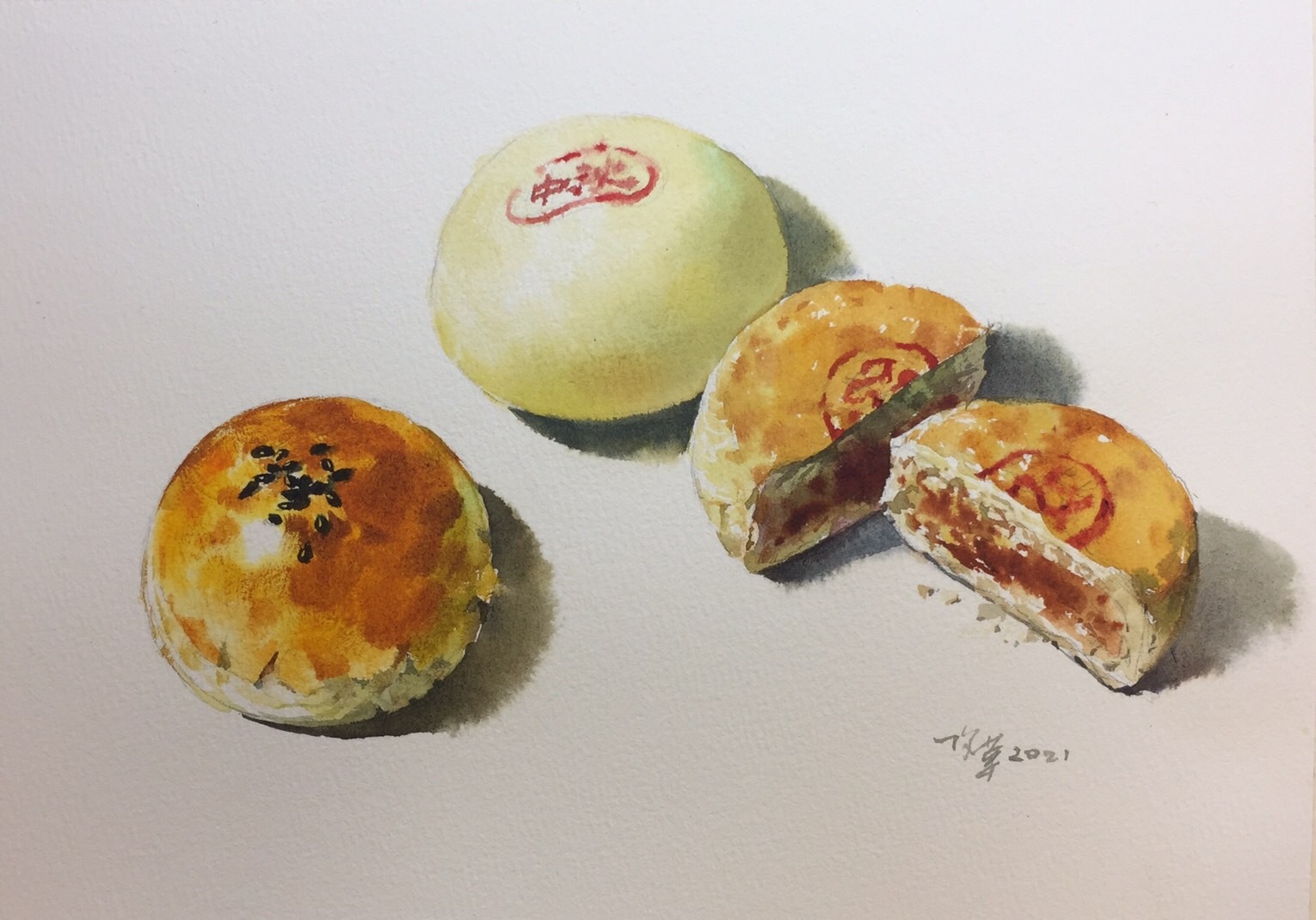 台南應用科大美術系 陳俊華老師 水彩作品