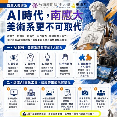 ✨AI時代，南應大美術系更不可取代圖片