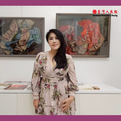 ✨南應大美術系專任副教授_陳香伶_老師_法國展出_再度登上巴黎展場 畫作展現絲綢與刺繡的艷麗璀璨備受好評圖片